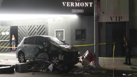 30 hurt when car slams into crowd in Hollywood