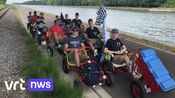 Chiro Gust uit Kessel vertrekt met aaneengelaste go-karts
op kamp: "Een onvergetelijk avontuur"