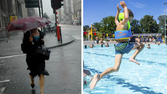 Code geel voor regen, tegen het einde van de week weer zomers warm