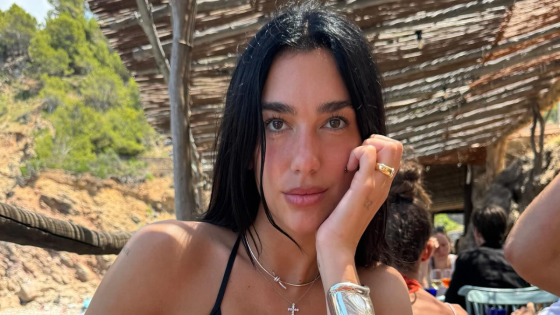 Dua Lipa’s Beach Look Includes a Studded Bikini and Tiffany Bone Cuffs