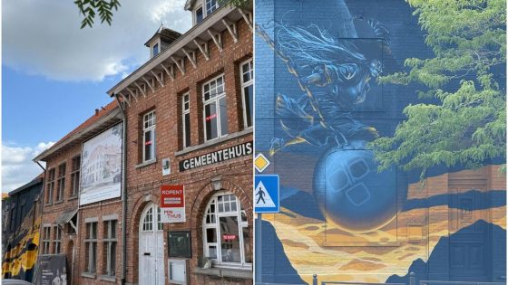 Plots spookt een ‘sloopheks’ op dit dorpsplein, de voorbode van grote werken en een stoet vol folklore