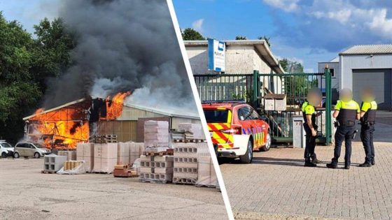 Brand vernielt materialen en oldtimers bij bouwmaterialen Mulkers: “Gelukkig is niemand gewond”