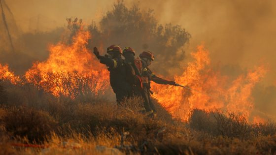 Firefighters race to contain wildfires in Greece : NPR