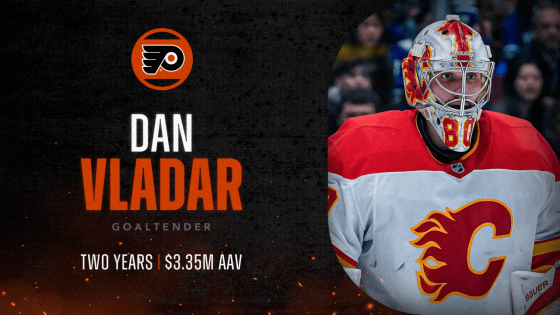 Flyers Agree to Terms With Goaltender Dan Vladar
