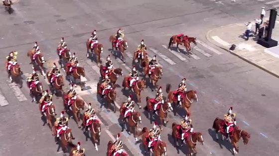 Parade op Franse nationale feestdag gaat even mis: ruiter en paard komen ten val vlak voor presidentiële tribune - Nieuwsblad