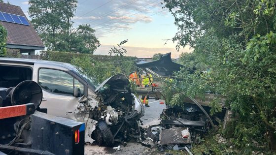 Frontale botsing in Rollegem: drie gewonden, waarvan…