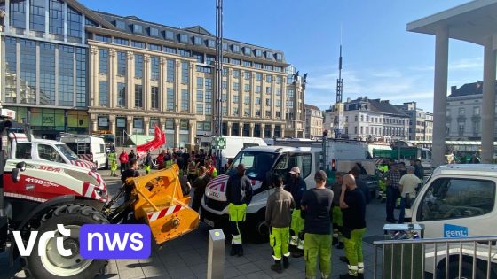 Stadspersoneel voert opnieuw actie tegen besparingsplannen in Gent, vakbond start met dagelijkse prikacties