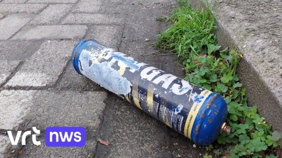 Afvalophaler blijft komende jaren lachgasflessen inzamelen in Gent en Destelbergen: "Proefproject was een succes"