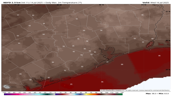 Houston faces warmer than normal conditions for the rest of July; and is a tropical disturbance forming in the Gulf? – Space City Weather