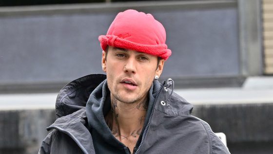 Justin Bieber is seen on April 15, 2025 in Los Angeles, California.