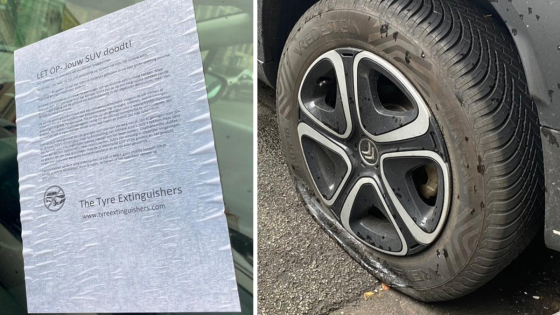 Activisten met bivakmutsen die banden van geparkeerde auto’s plat wilden zetten, opgepakt: “Boete kan oplopen tot 350 euro”