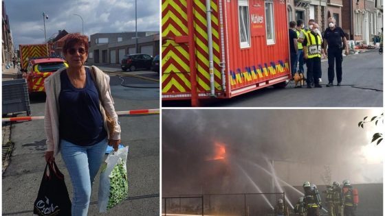 Zware brand in loods van meubelmakerij onder controle, bewoners mogen woning nog niet betreden door asbestvervuiling: “Kan nog een paar dagen duren vooraleer we terug mogen”