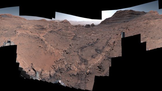 A series of red rocks over a black background