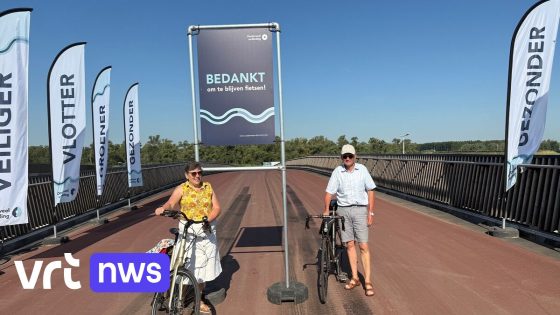 Nieuwe fietsbrug aan knooppunt Sint-Anna op Linkeroever zorgt voor vlotte verbinding tussen Waasland en Antwerpen