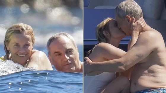 Reese Witherspoon & Oliver Haarmann Pack on PDA on Yacht in Saint-Tropez