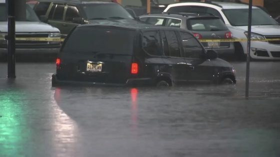 Heavy rain and flash floods hit New Jersey and New York