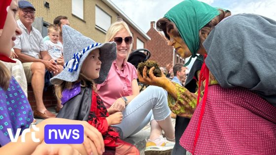 Zoon neemt rol van strontraper over van vader tijdens Heksenstoet in Beselare: "Ik neem de drollen in mijn handen"
