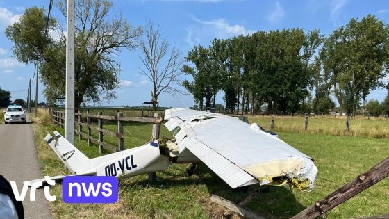 Sportvliegtuigje maakt noodlanding in Meise: "Plots viel de motor uit"