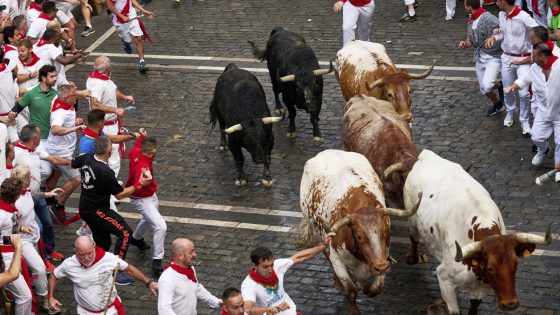Pamplona holds opening bull run of San Fermín festival