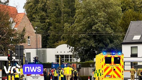 Vrachtwagen gekanteld en tram ontspoord in Tervuren