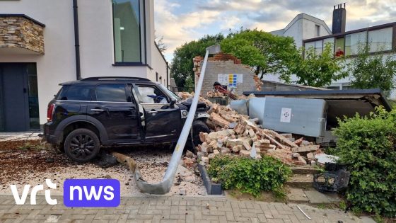 Twee jongemannen botsen met auto tegen stroomcabine in Heverlee: enkele straten zonder elektriciteit