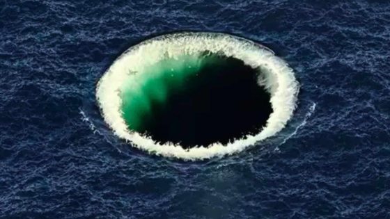 Illustration Of A Hole In The Ocean