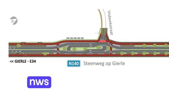 Vlaanderen investeert 8,6 miljoen in mobiliteit in Turnhout: Steenweg op Gierle krijgt ovonde en rotondes tegen files