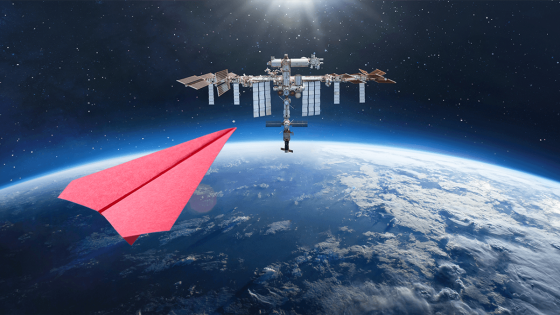 What Would Happen If You Threw A Paper Airplane Out Of The ISS? New Study Has Answers