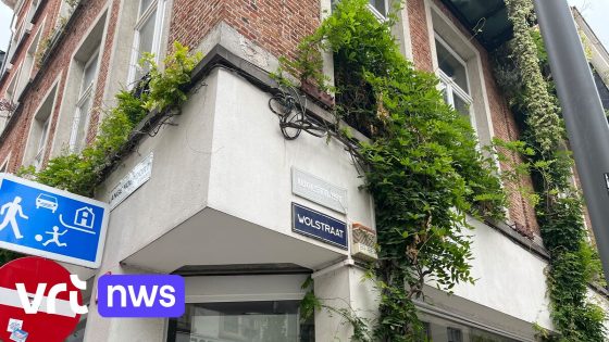 Wolstraat in Antwerpen krijgt gehaakt straatnaambord: "Het
is de geschiedenis die zich herhaalt"