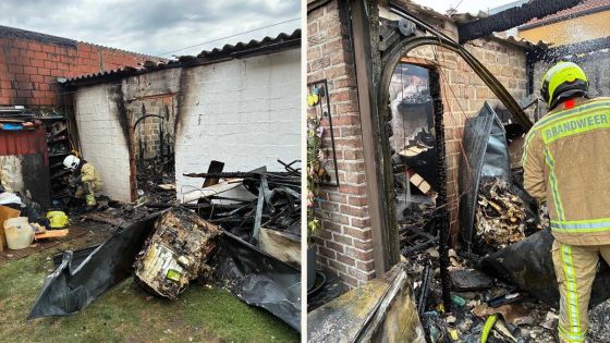 Woning tijdelijk onbewoonbaar na brand in achterbouw, brandweerwagen onderweg betrokken bij ongeval