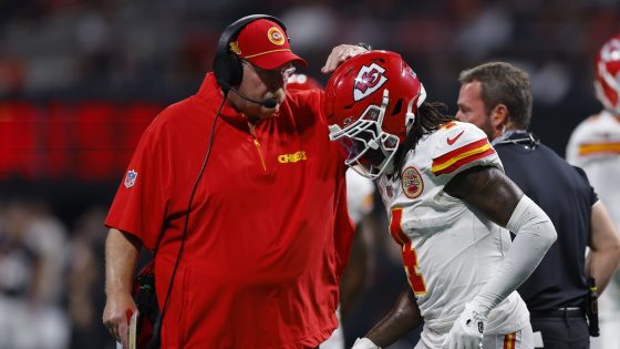 Andy Reid on Rashee Rice: "On the field, he's just been full speed ahead—no pun intended"