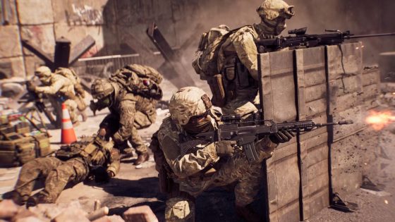 Battlefield 6 character with SMG