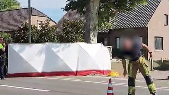 Fietser overleden na zware botsing met auto op Tongersesteenweg in Guigoven - HBVL
