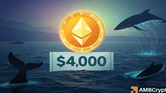 Ethereum breaks $4K as whales move $667M – How did ETH prices react?