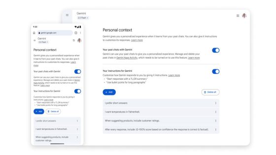 Gemini app rolling out 'Temporary Chat' and ‘personal context’