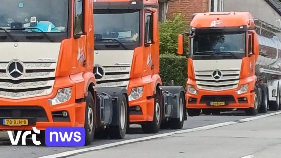 Inwoners Lebbeke vragen oplossing voor vrachtwagens die voor opritten parkeren: "Het is levensgevaarlijk"  