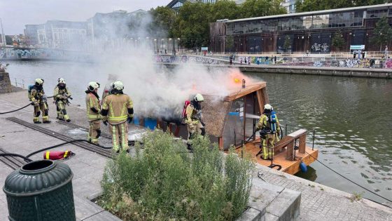 Brand op “boerenboot” aan Brusselse Akenkaai - Nieuwsblad