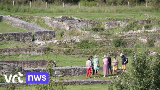 Middeleeuwse ruïnes Ename opnieuw bedekt met aarde om afbrokkeling en overwoekering te voorkomen