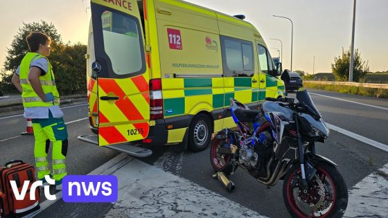 Motorrijder raakt zwaargewond bij val op N16 in Sint-Niklaas