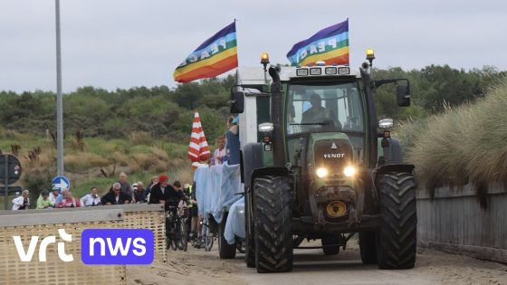 Nieuwmunster bij Zuienkerke eist met ludieke actie zijn strand terug van voor gemeentefusie: "Dat stukje strand zit in ons DNA"