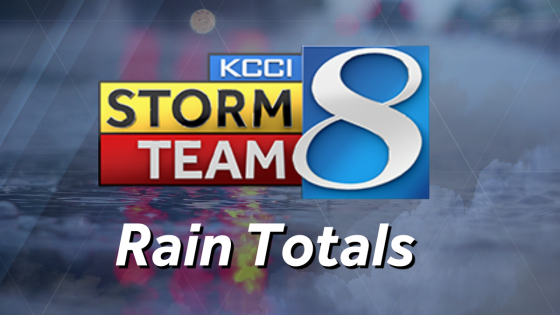 How much fell from overnight storms