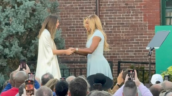 Fans can’t believe their eyes as Serena Williams inducts Maria Sharapova into International Tennis Hall of Fame
