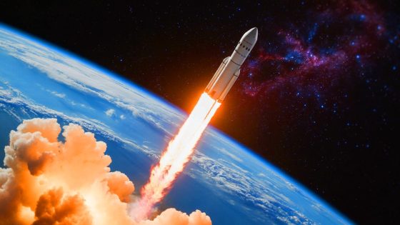 Illustration of SpaceX Dragon capsule returning to Earth with advanced technological gear.