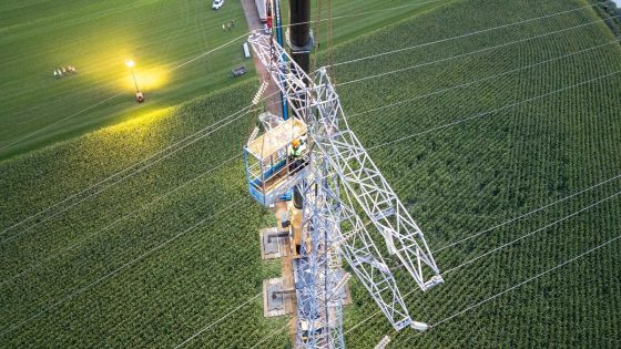 Werk aan hoogspanningsmast bij Franeker geslaagd: gebied vrijgegeven