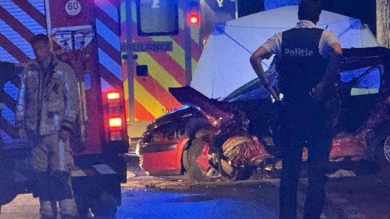 Man (24) overleden na zware klap tegen boom in Brugge