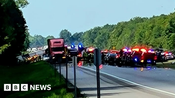 Five dead after tour bus crashes on New York highway