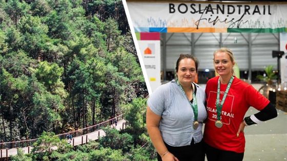 Altijd achteraan, maar onmisbaar: Lies is de rode lantaarn van de Boslandtrail - HBVL