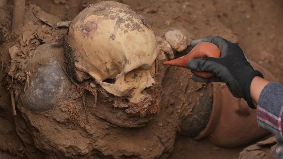Utility workers in Peru unearth pre-Incan tomb with 1,000-year-old remains
