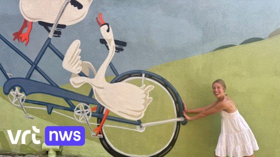 Grafisch ontwerper Zoé Hermans (26) wint wedstrijd en maakt muurschildering in Heist-op-den-Berg 