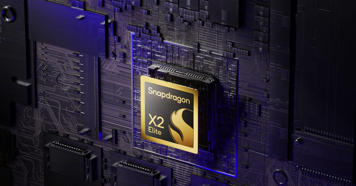 Qualcomm Snapdragon X2 Elite Extreme laptop chip matches M4